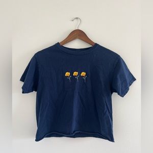 Brandy Melville Flower crop top